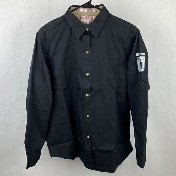 NEW Sullivan Supply Stock Show U Button Down Shirt Black Long Sleeve - Picture 3 of 6